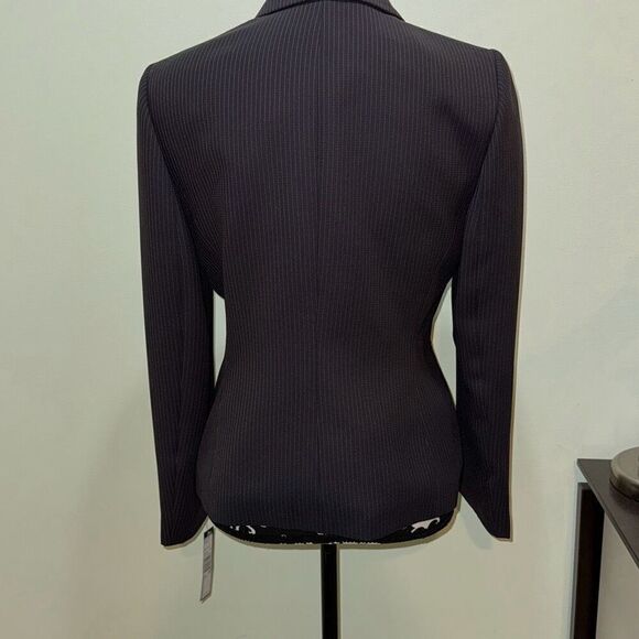 NWT Women’s Tahari Petite Pinstripe Pant Suit 8P Formal Business Career - Picture 4 of 14